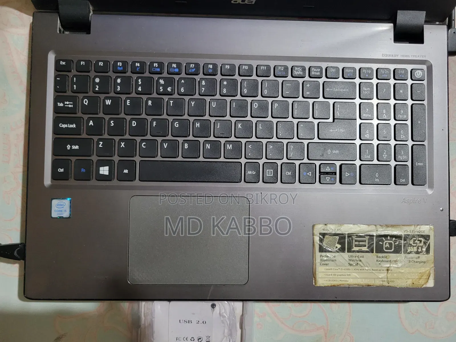 Laptop Acer Aspire V3-575G 8GB Intel Core i5 HDD+SSD 1T