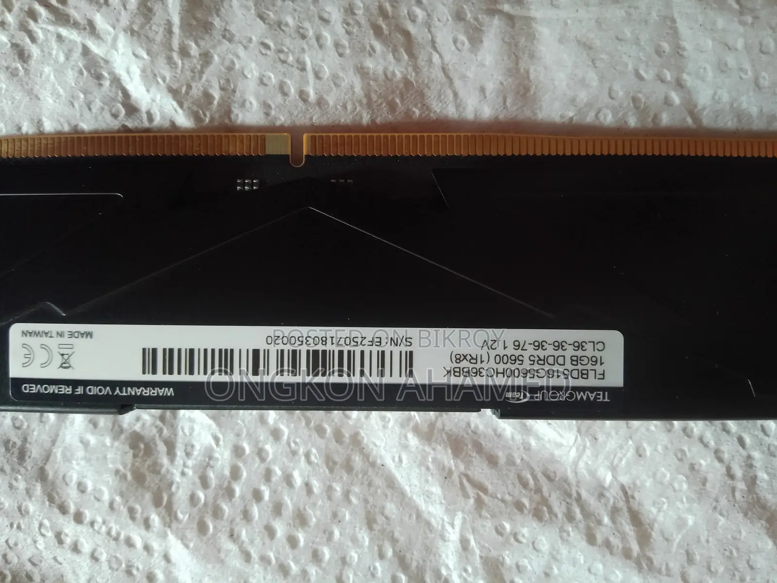 DDR 5 16GB (5600) Desktop RAM