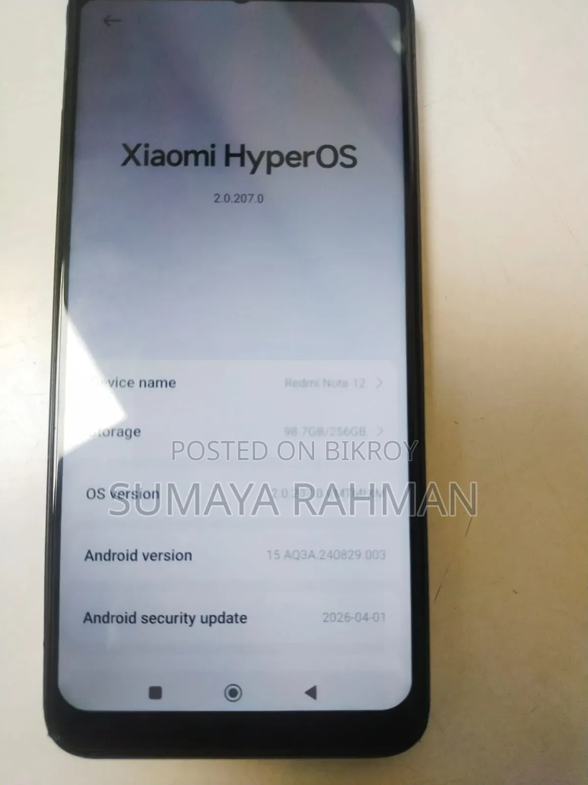 Xiaomi Redmi Note 12 256 GB Black