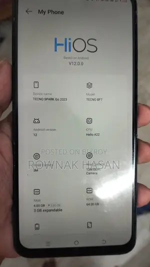 টেকনো স্পার্ক গো ৬৪ জিবি নীল
