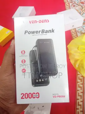 Vendens 20000mah Powerbank + Turbo Fan Combo