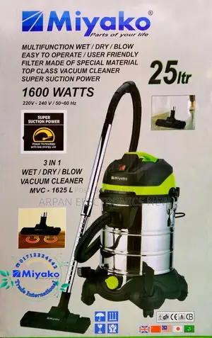 Miyako Vacuum Cleaner MVC-1625l Capacity: 25 Liters