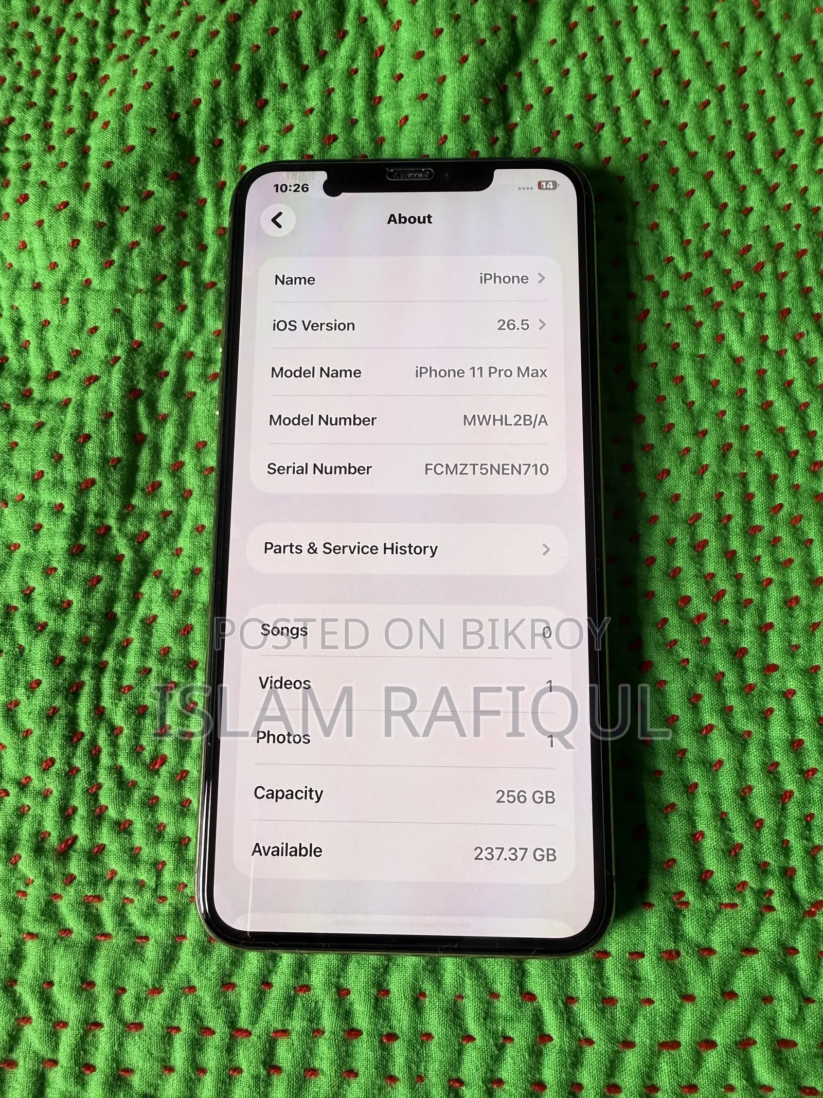 Apple iPhone 11 Pro Max 256 GB Rose Gold