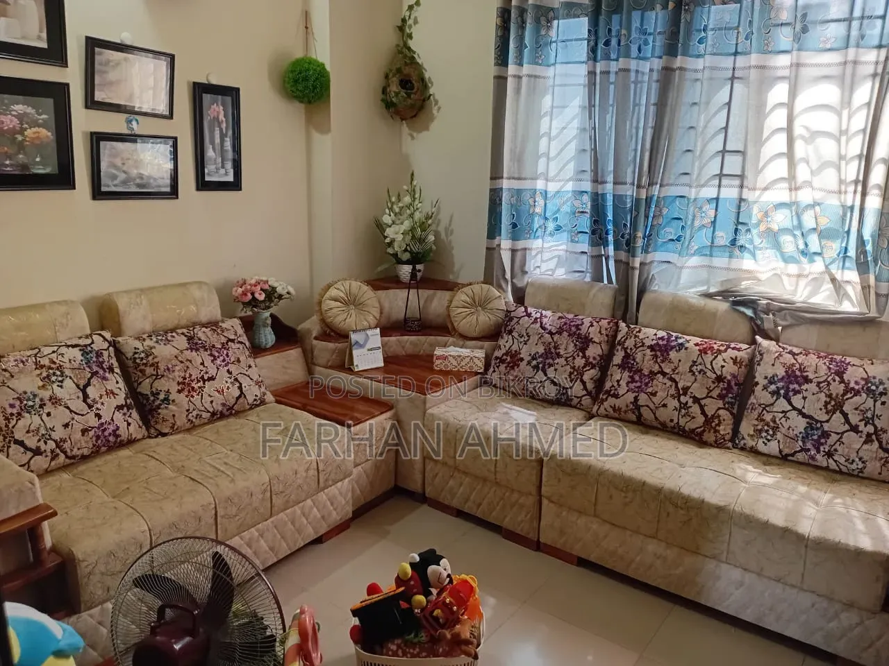Teak Wood Corner Sofa