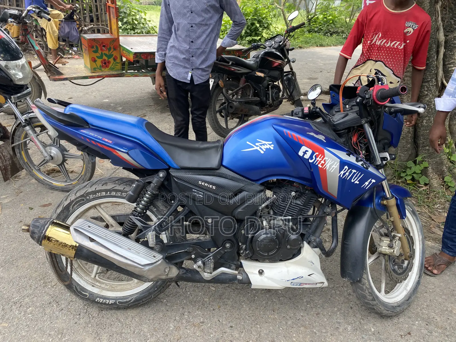 New TVS Apache RTR 160 2V 2022 Blue
