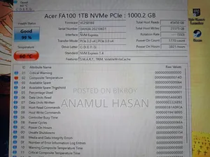 Acer Fa 100 1tb Gen 3 SSD