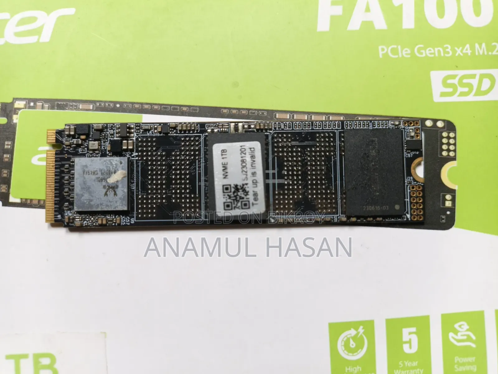 Acer Fa 100 1tb Gen 3 SSD