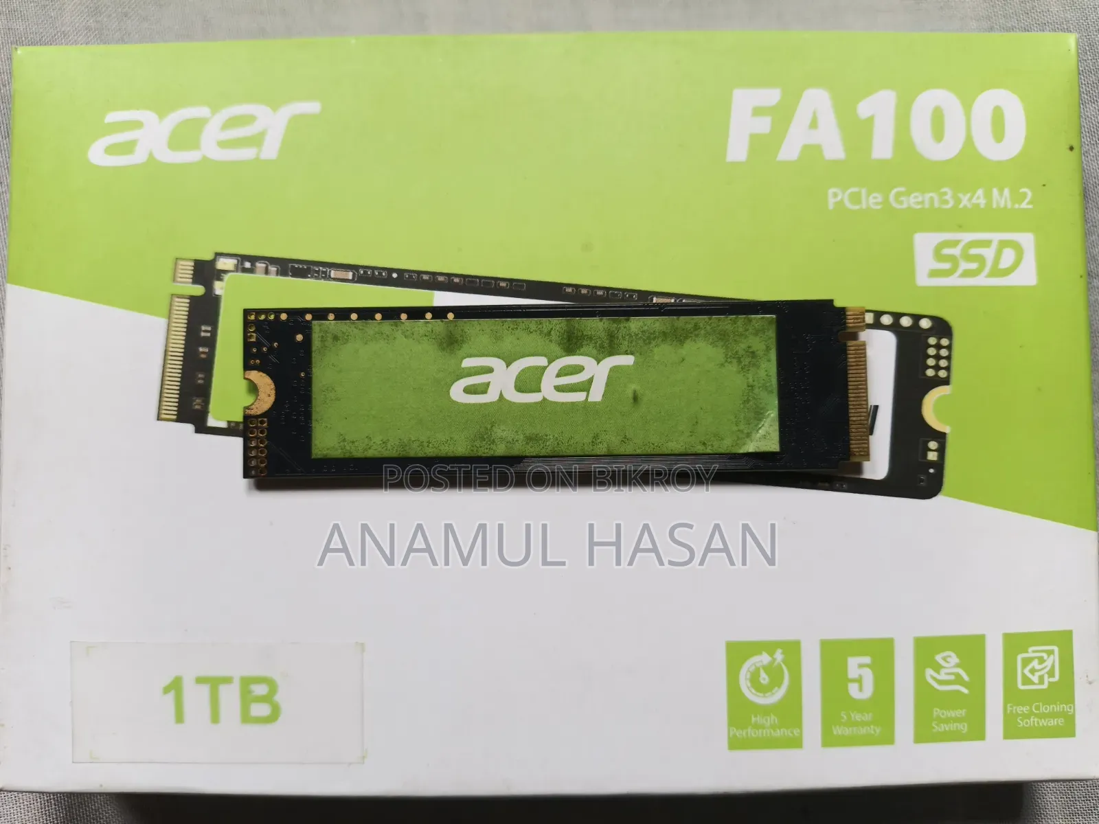Acer Fa 100 1tb Gen 3 SSD