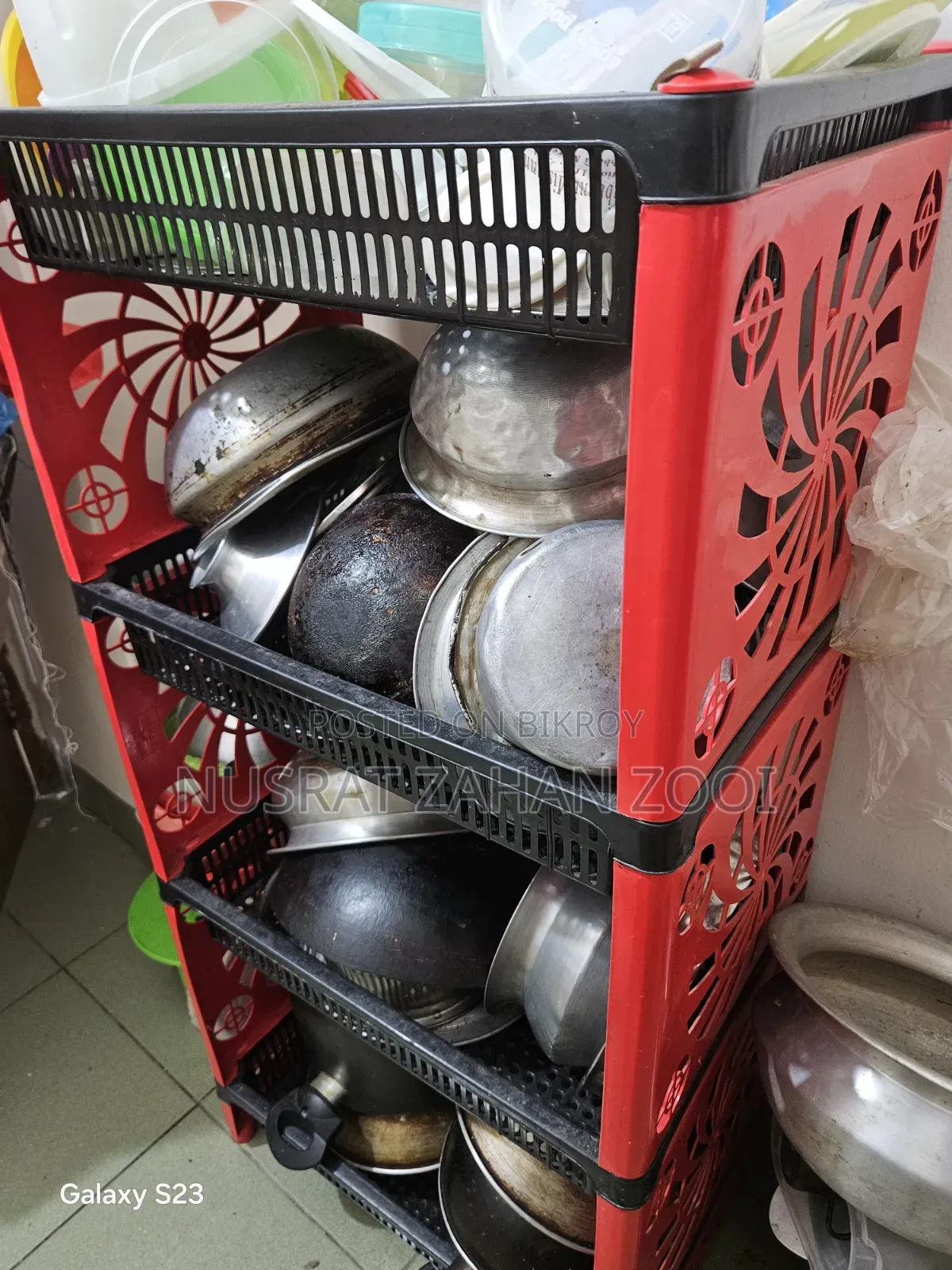 Two kitchen racks
