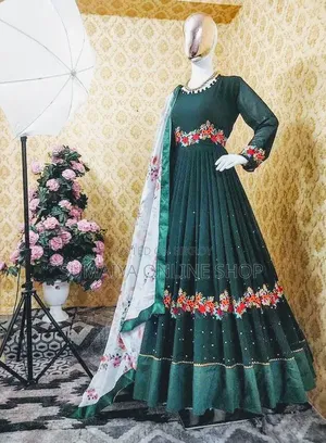 Ready-made Georgette Embroidery Party Dress