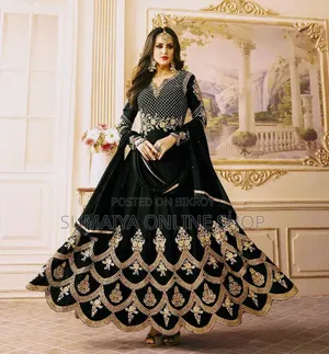 Ready-made Georgette Embroidery Party Dress