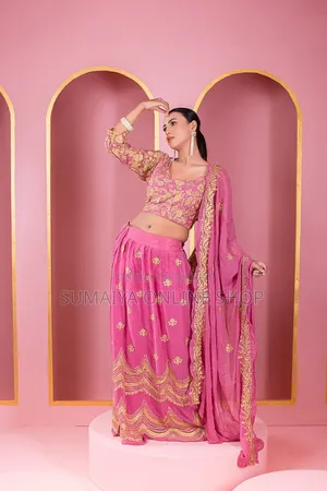 Ready-made Georgette Embroidery Party Dress