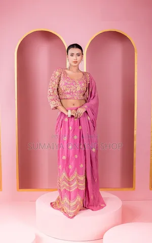Ready-made Georgette Embroidery Party Dress