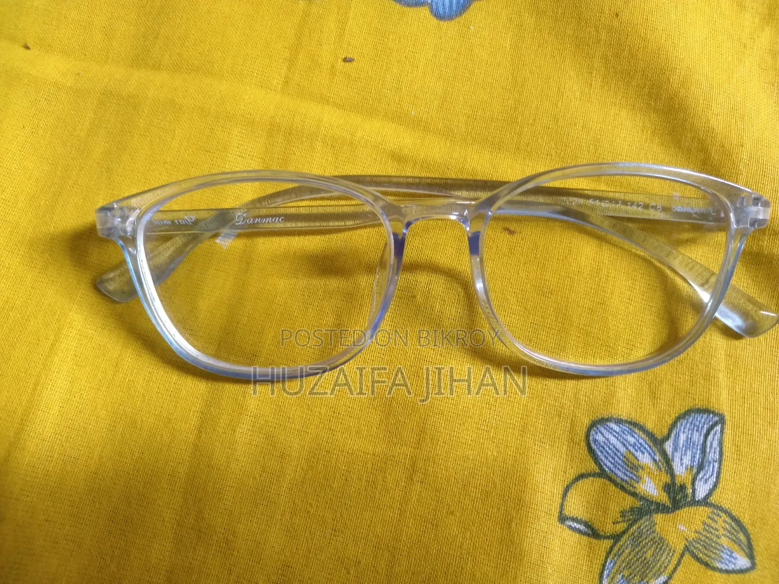 Denmac Banded Transparent Glasses For Men Woman