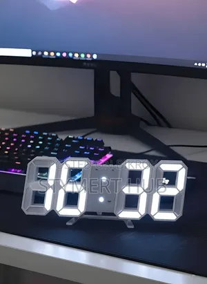3D LED Digital Clock – Glowing Wall Table Display Clock