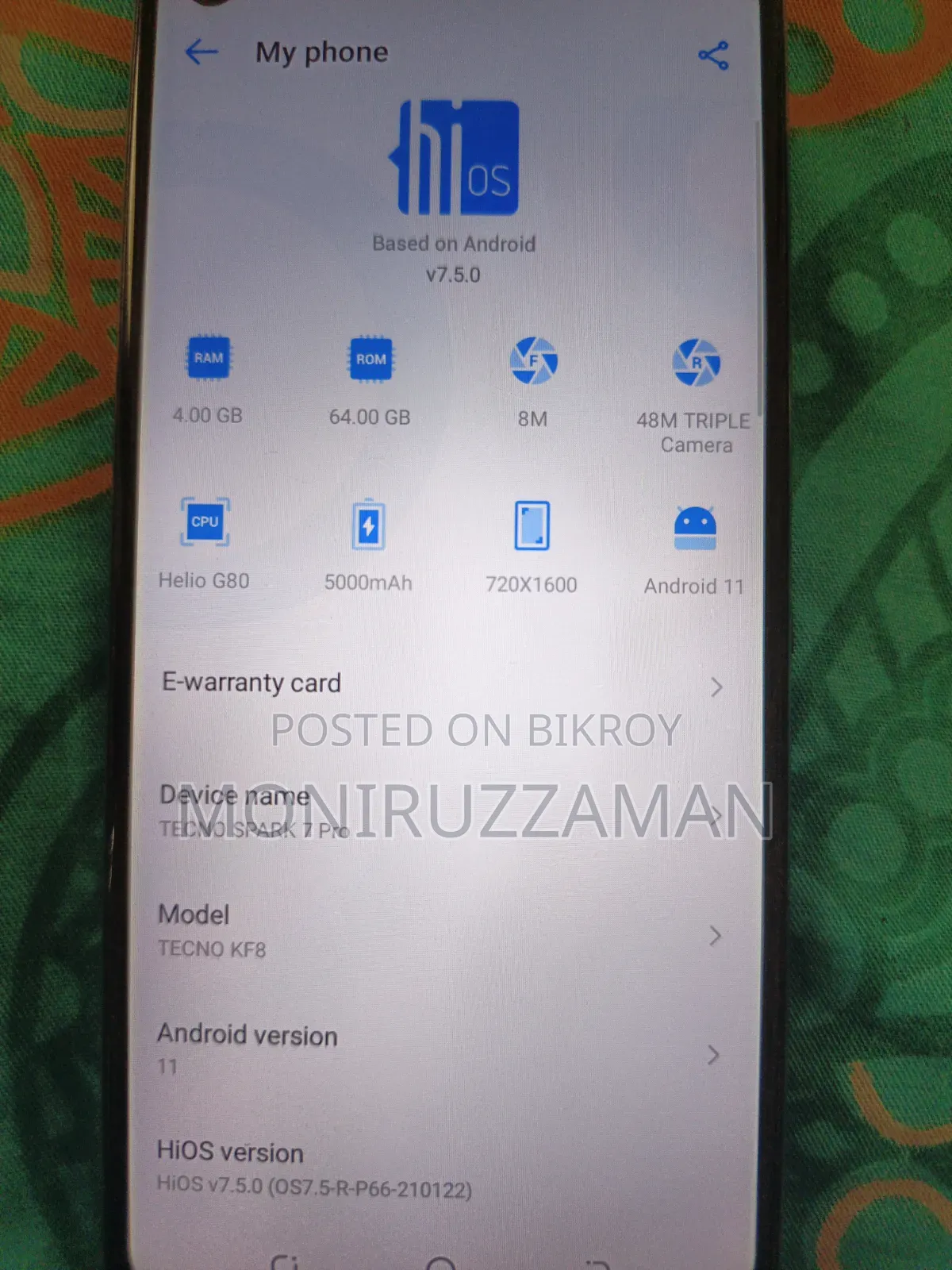 Tecno Spark 7P 64 GB Gray