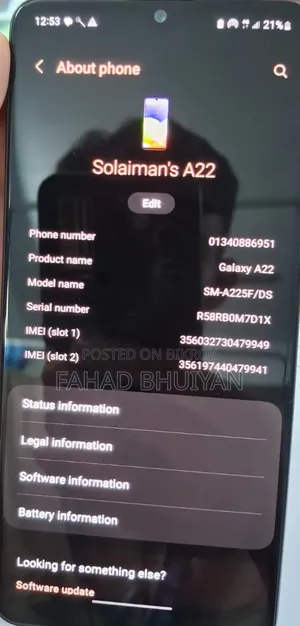 Samsung Galaxy A22 128 GB Black