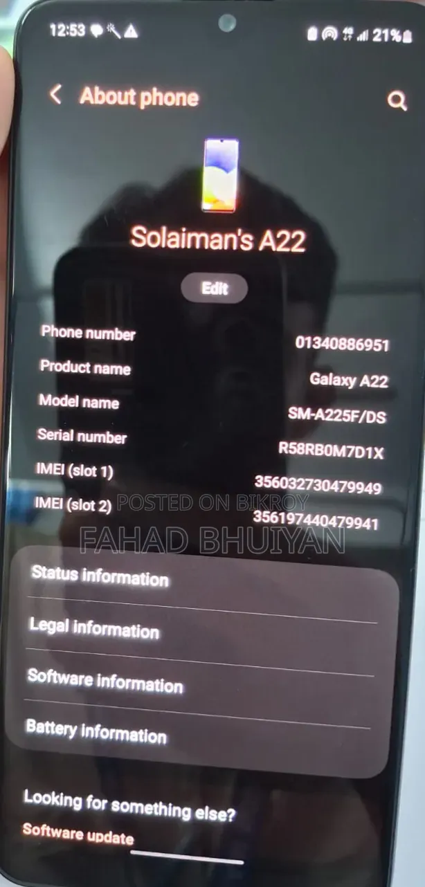 Samsung Galaxy A22 128 GB Black