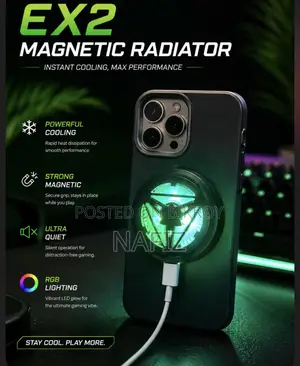 RGB Phone Gaming Cooler | Fast Cooling Fan | RGB Light | PUBG Freefire