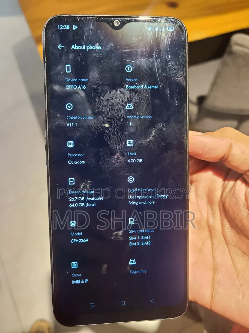 Oppo A16 64 GB Blue