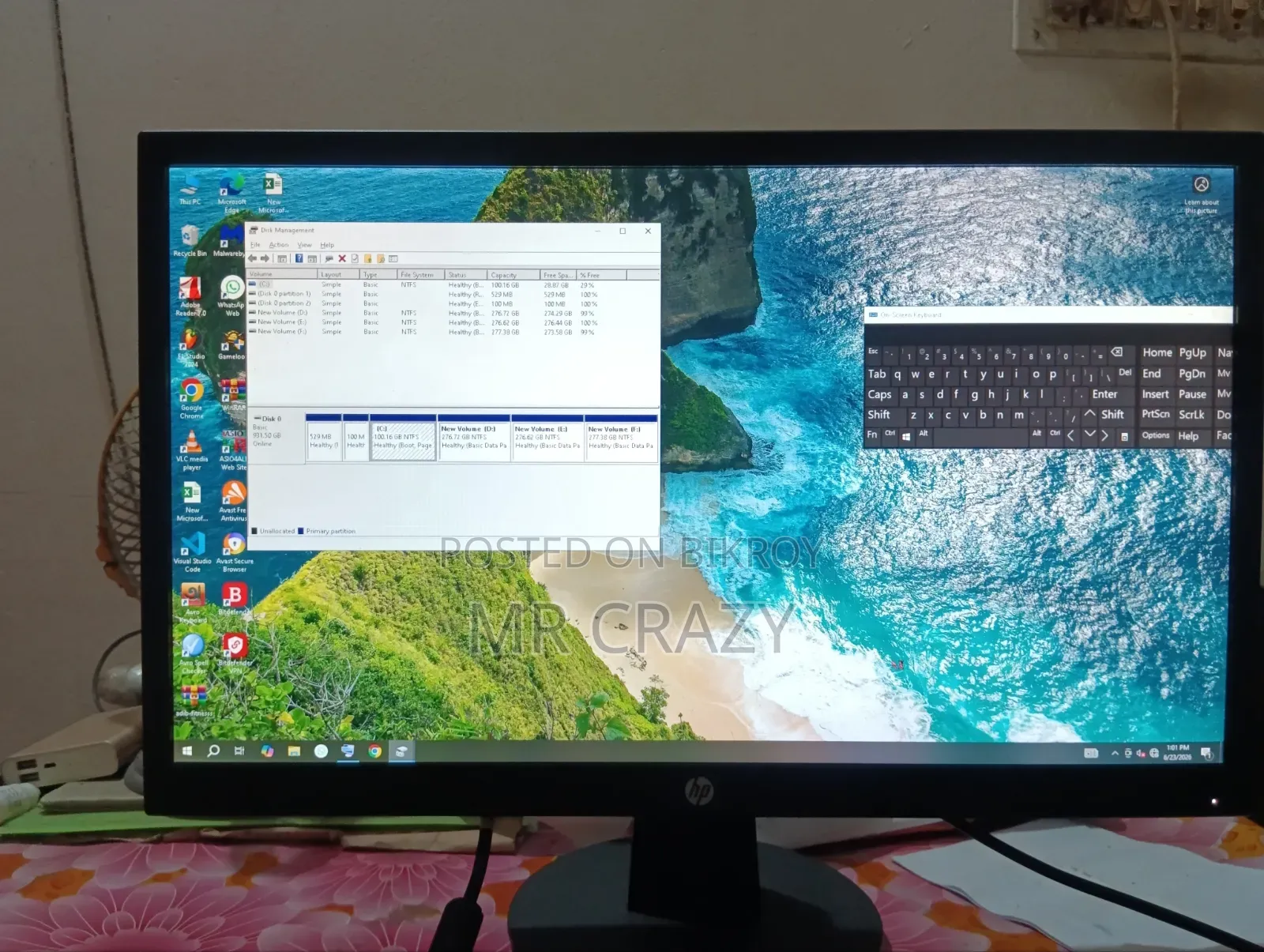Desktop Computer 8GB Intel Core I3 HDD 1T