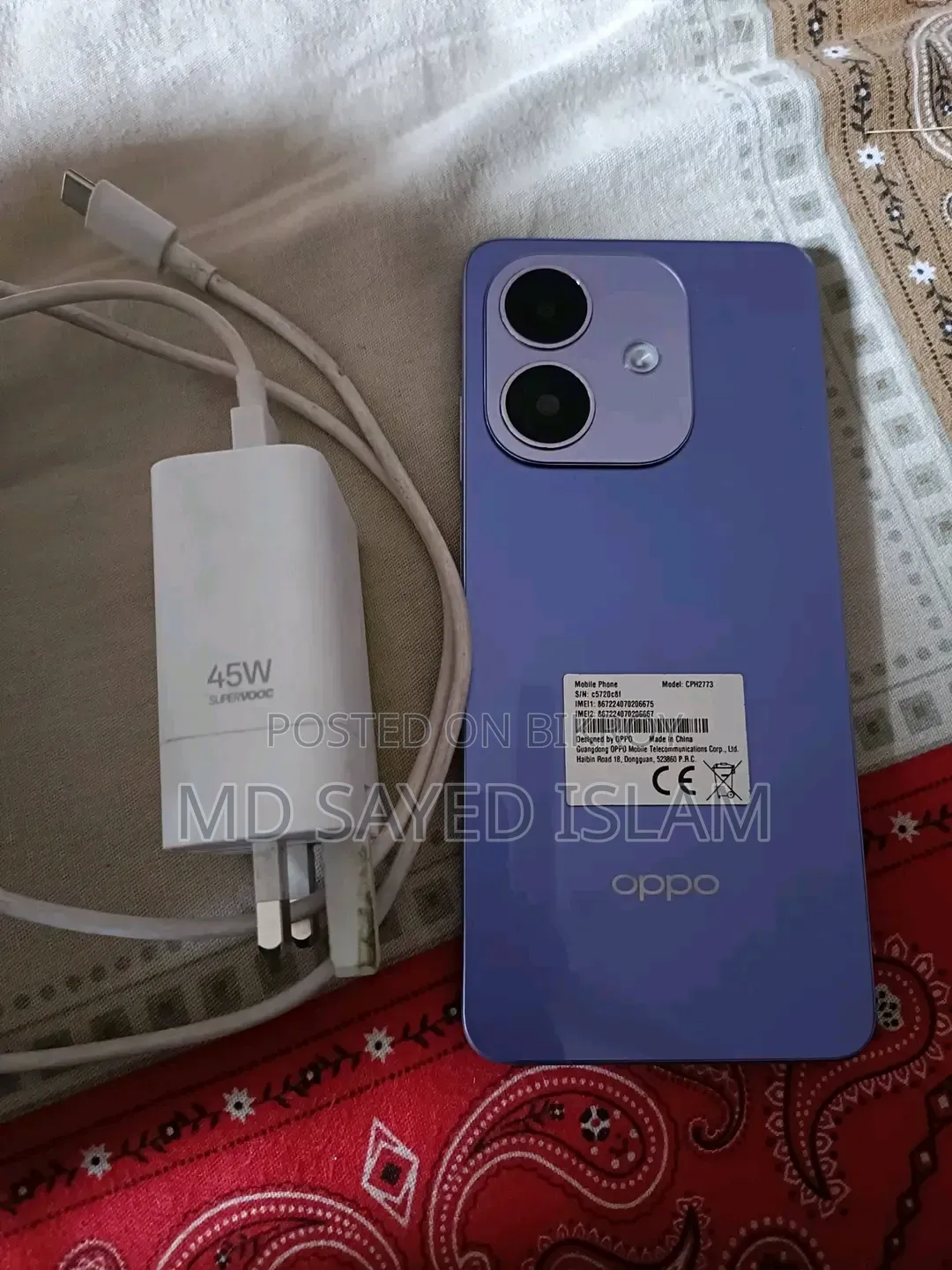 Oppo A3 256 GB Purple