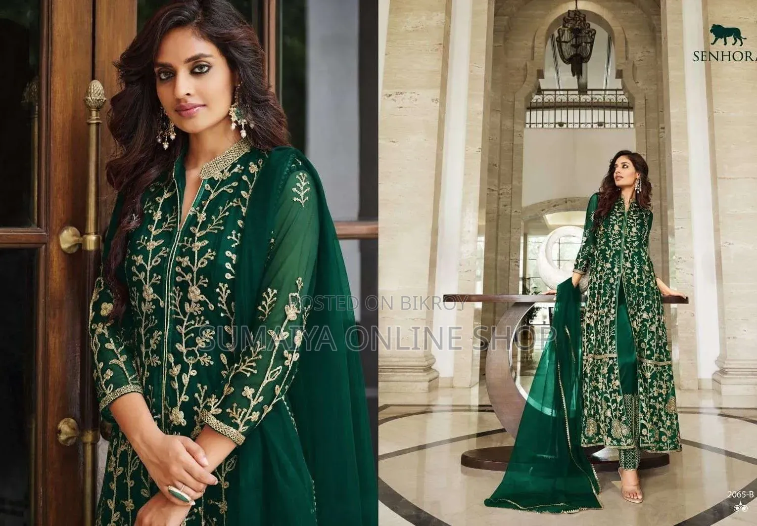 Readymade Georgette Embroidered Party Dress