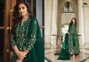 Readymade Georgette Embroidered Party Dress