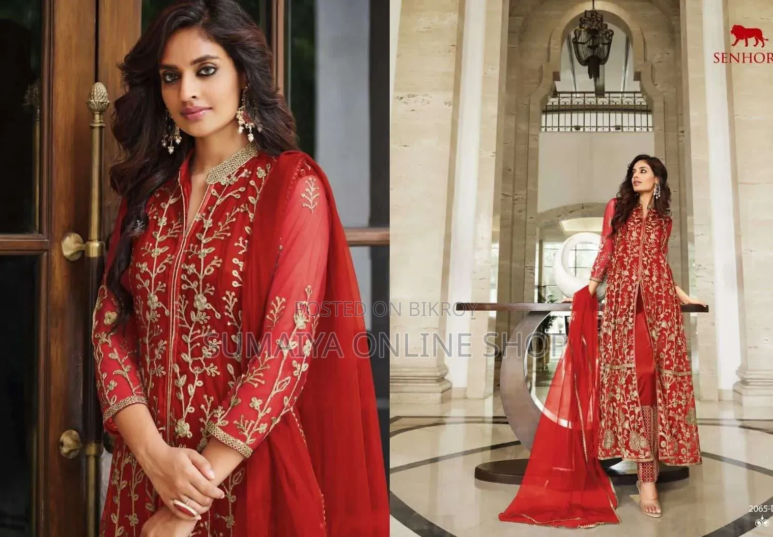 Readymade Georgette Embroidered Party Dress