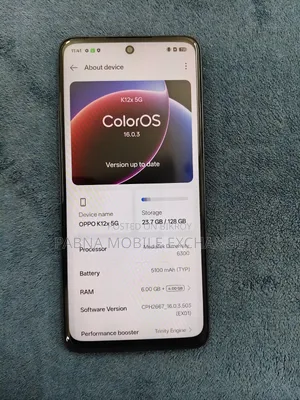 Oppo K12x 128 GB Black