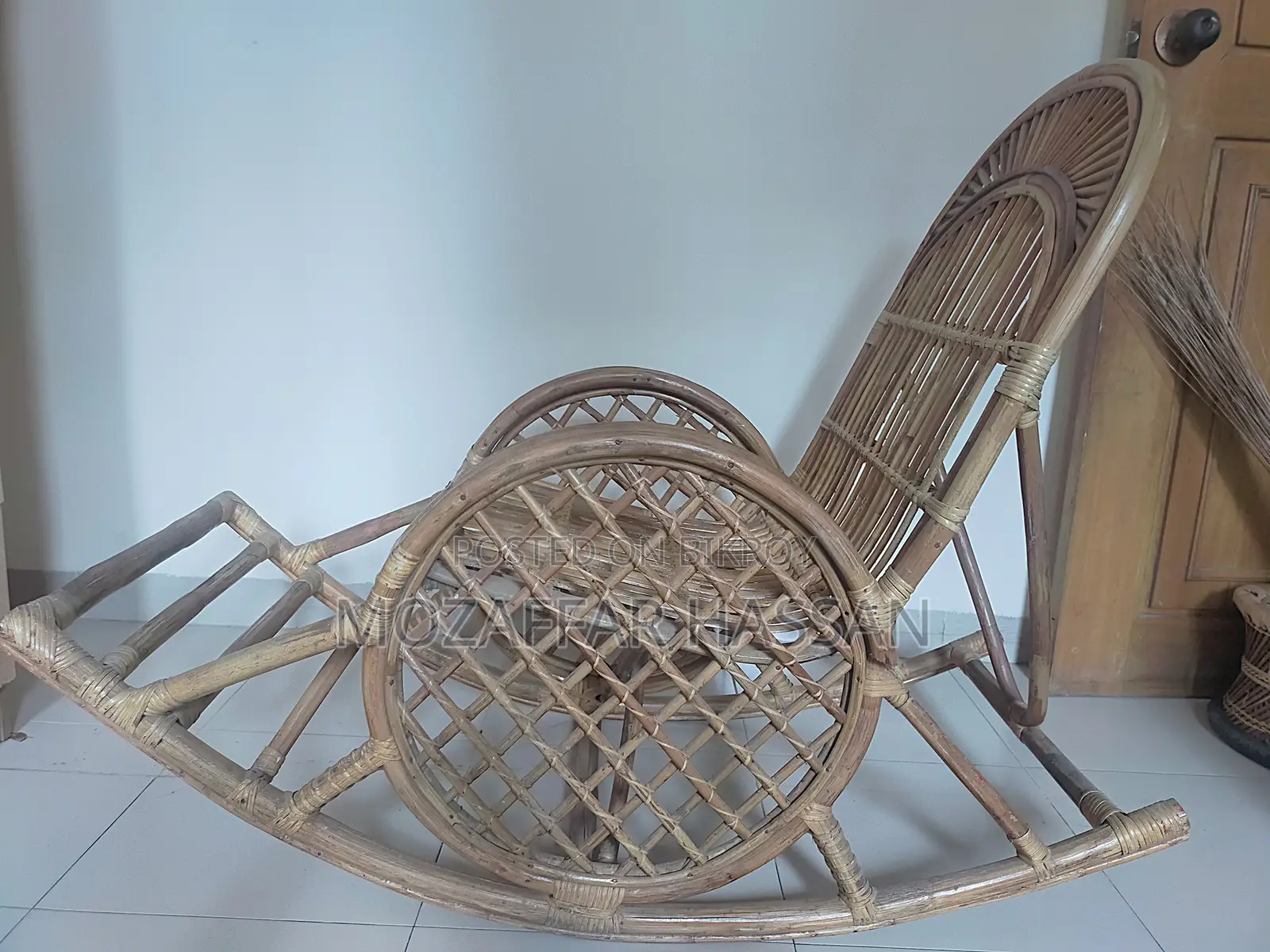 Large Rattan Rocking Chair