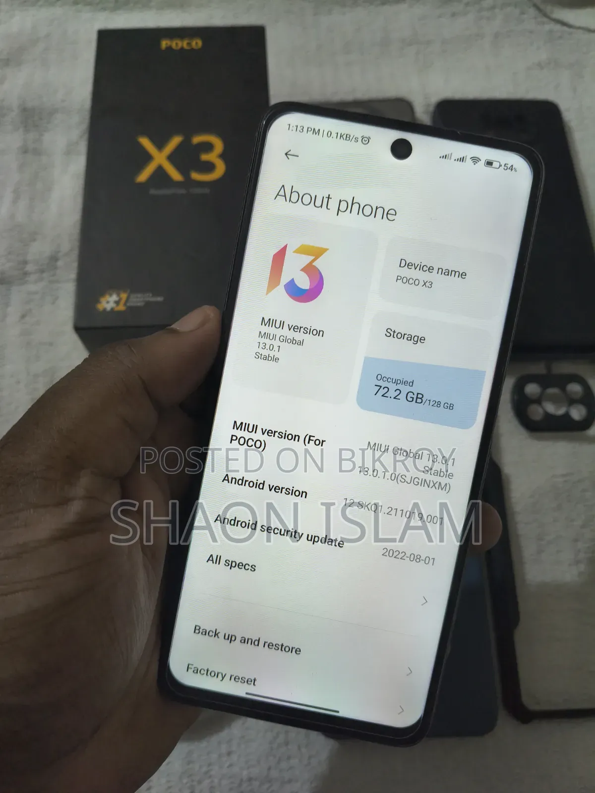 Xiaomi Poco X3 128 GB Blue