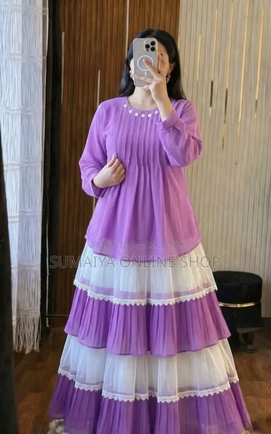 Trendy Ladies Tops and Skirt Set