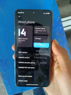 Xiaomi Redmi Note 10 Pro Max 128 GB Black