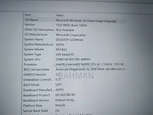 Laptop Avita 4GB Intel Celeron SSD 128GB