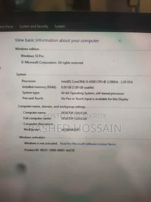 ডেস্কটপ কম্পিউটার Gigabyte GB-BACE-3160 8GB Intel Core i5 SSD 256GB