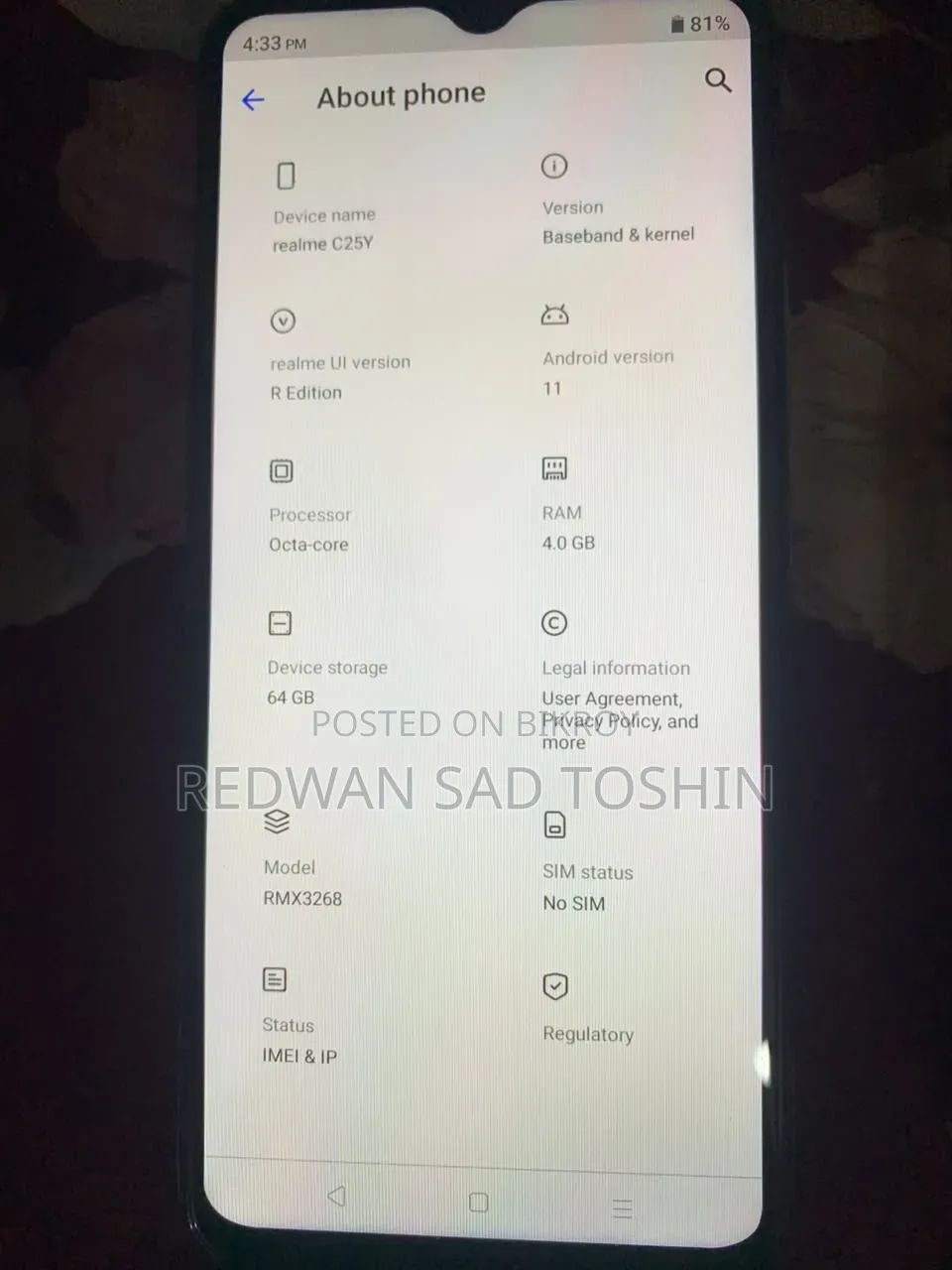 Realme C25Y 64 GB Blue