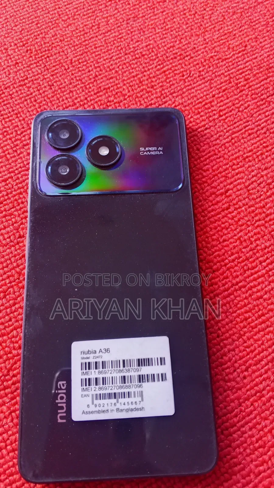 New ZTE Blade A36 64 GB Blue
