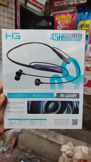 Yg Wireless Neckband Bluetooth Headset – 45 Hours Battery Backup