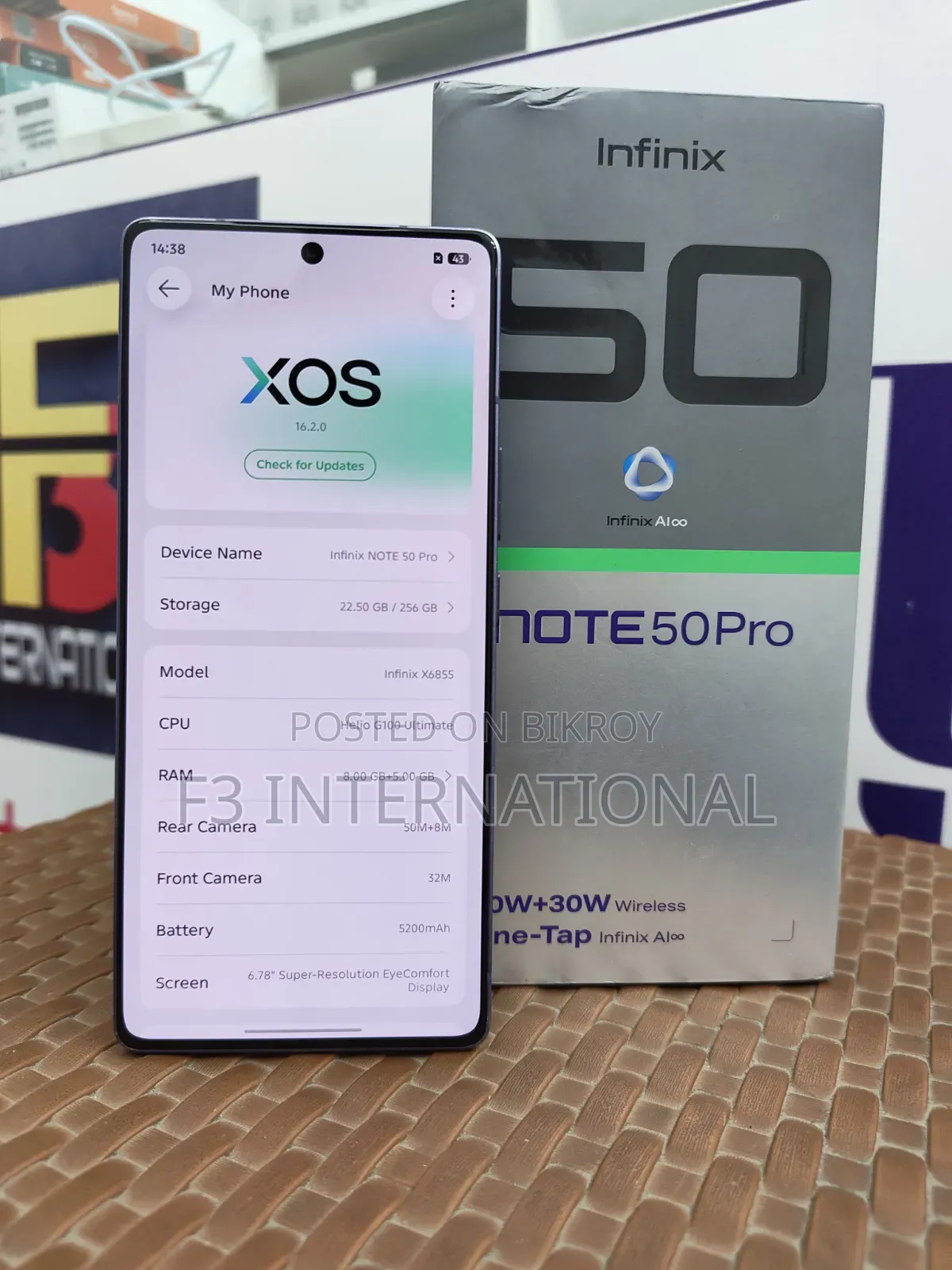 Infinix Note 50 Pro 256 GB Gray