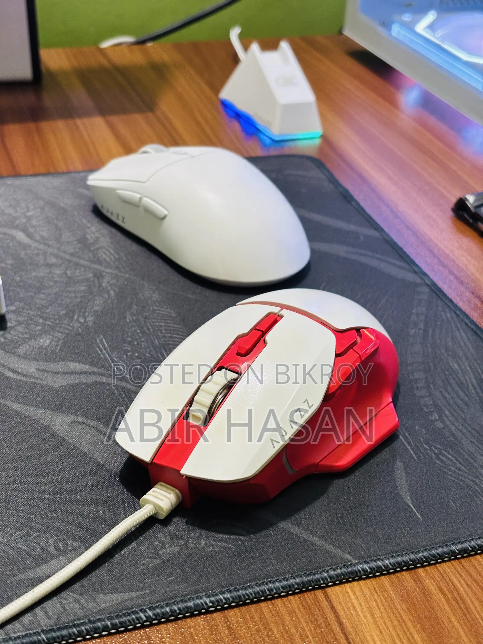 Ajazz Aj039 Wired Gaming Mouse, White
