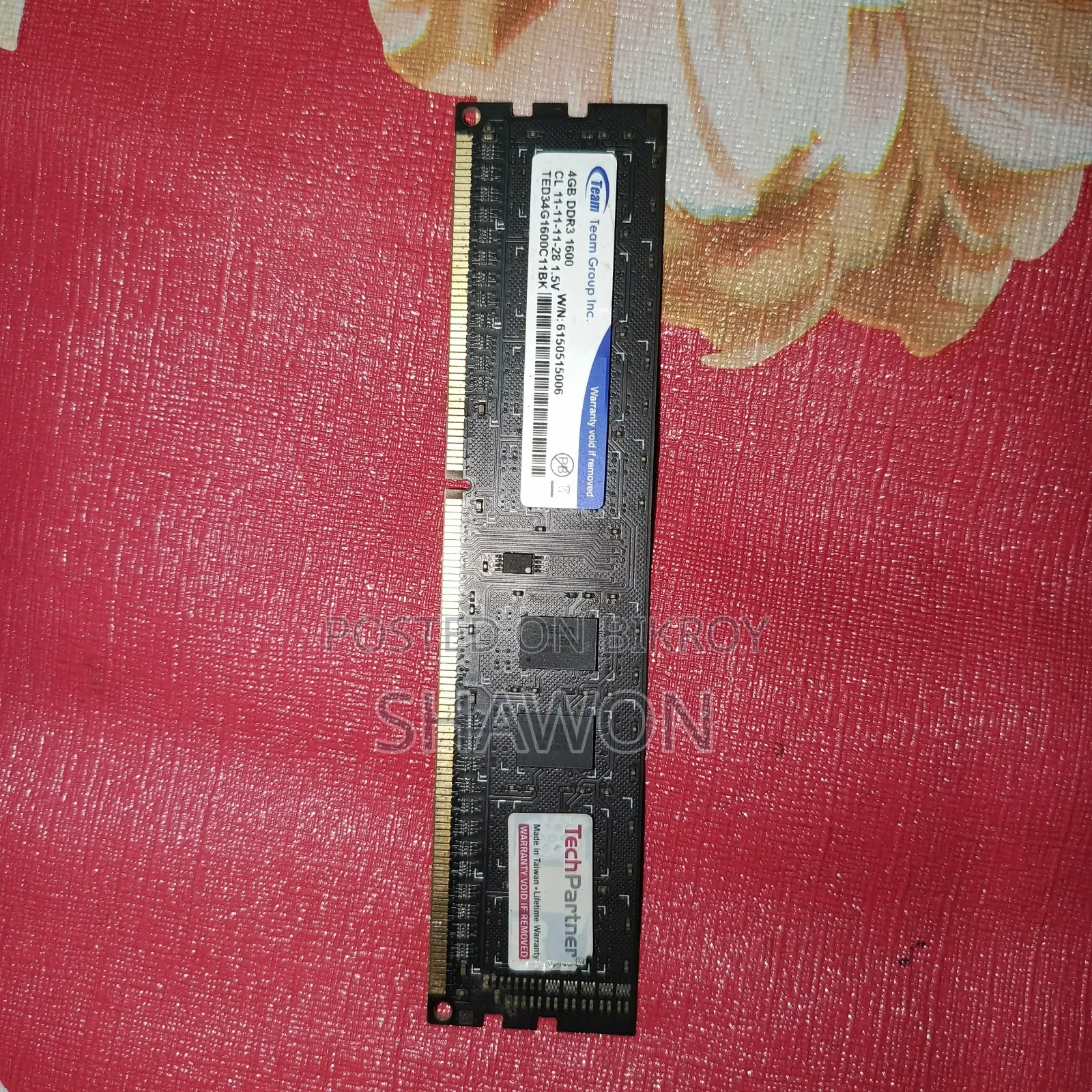 4GB RAM DDR3