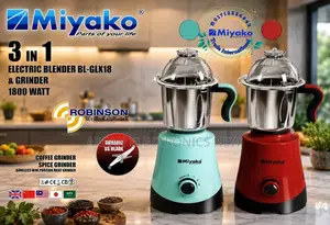 বিশ্বস্ত ব্র্যান্ডের Miyako Robinson 3 in 1 Mixer Grinder 1800w
