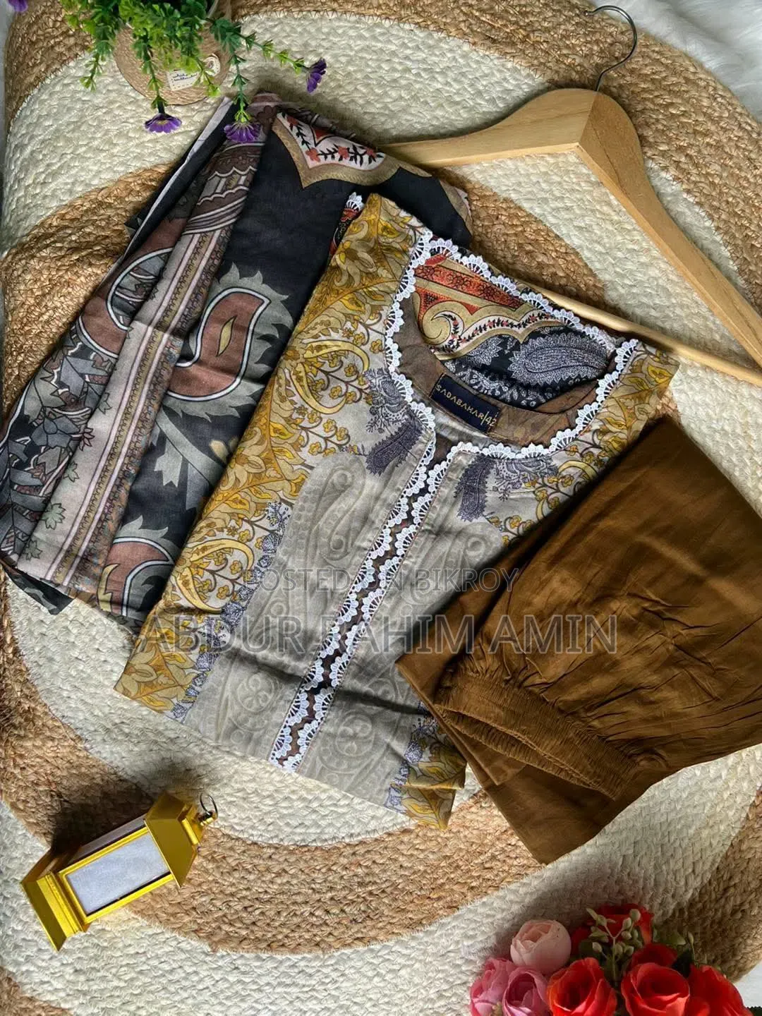 Zamzam Swiss Lawn Cotton Three Piece