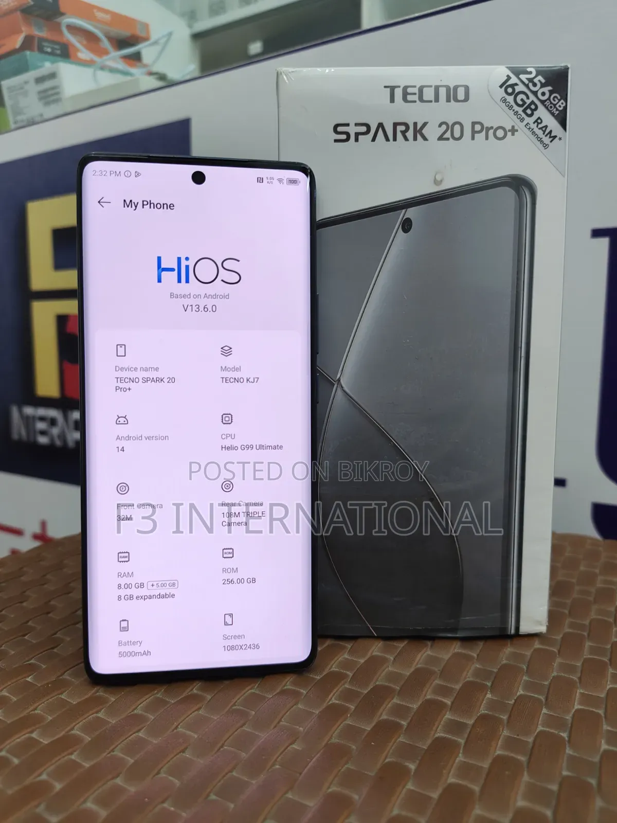 Tecno Spark 20 Pro Plus 256 GB Black