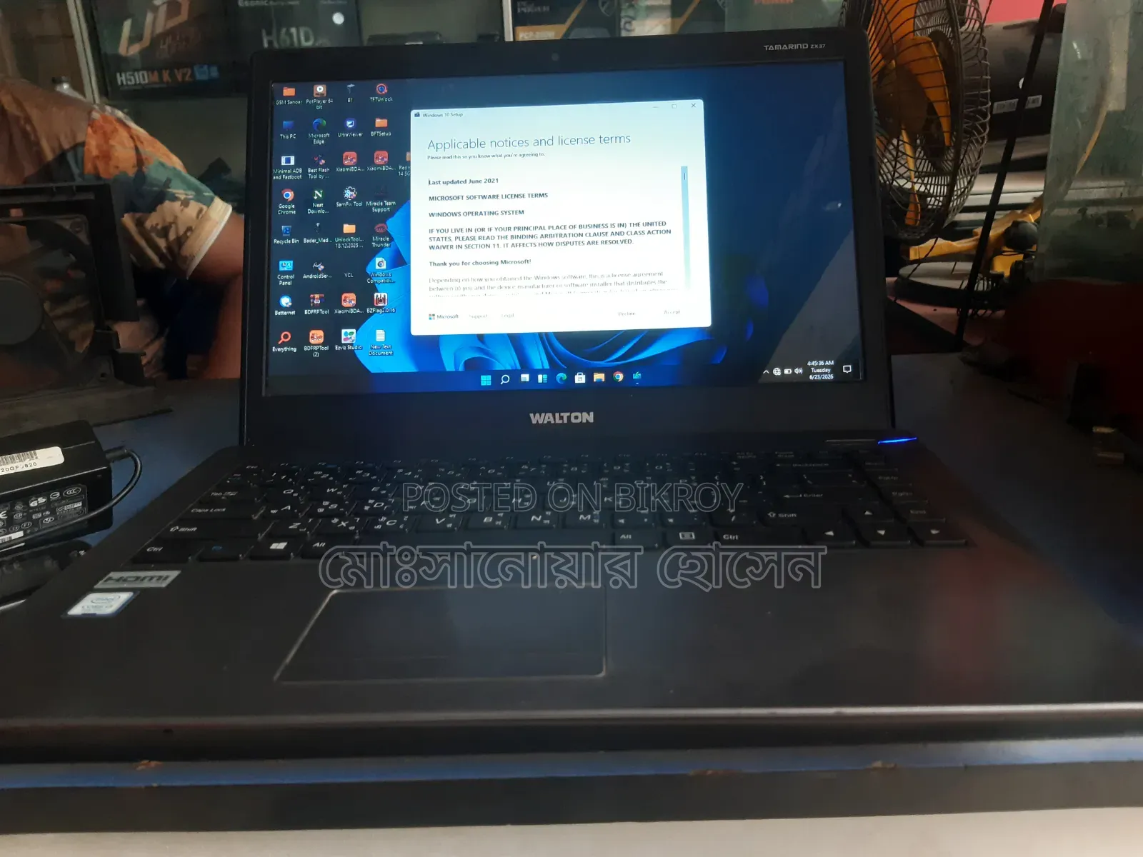 Laptop 4GB Intel Core I3 SSD 500GB