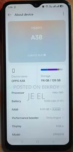 Oppo A38 128 GB Gold