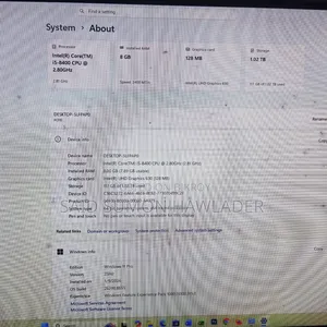 Desktop Computer 8GB Intel Core I5 HDD 1T