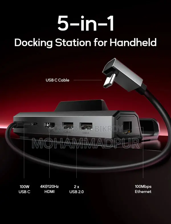 Steam Deck LCD 1TB + Jsaux Type C HDMI 5-in-1 Dock
