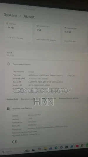 Desktop Computer 16GB AMD Ryzen 5 SSD 1TB